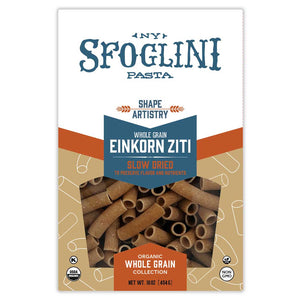 Package of Sfoglini Einkorn Ziti pasta