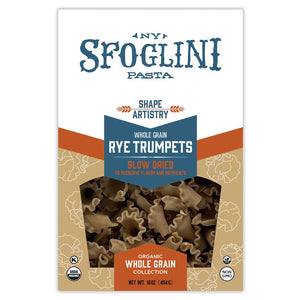 Package of Sfoglini Rye Trumpets pasta