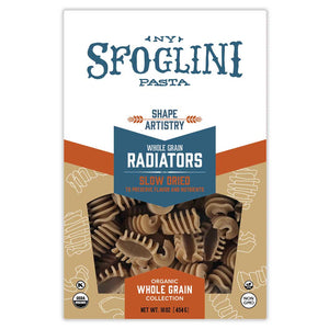 Package of Sfoglini Whole Grain Blend Radiators pasta