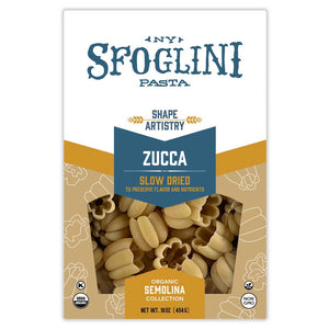 Package of Sfoglini Semolina Zucca pasta
