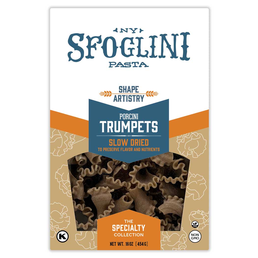 Package of Sfoglini  Porcini Trumpets pasta