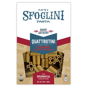 Package of  Quattrotini by sporkful pasta 