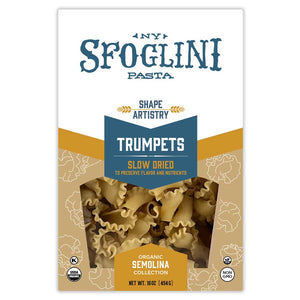 Package of Sfoglini Semolina Trumpets pasta